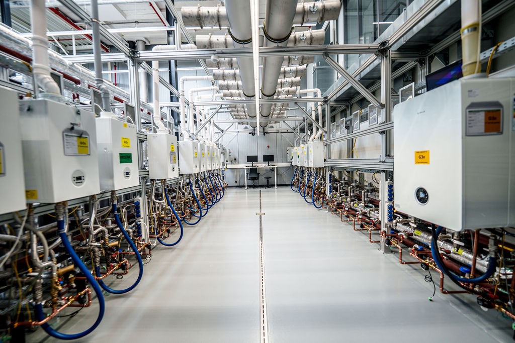 Nefit-testopstelling